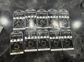 6th Sense Hkds-1 New Drop Shot Hooks Size #1 Straight Sharp Ringed Fishing Product 10pk