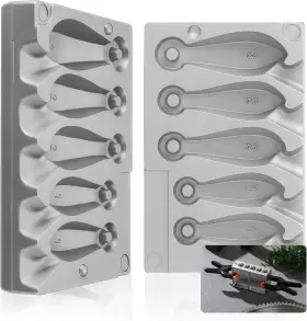 Aceorbit 445028155166 3 Pack Sinker Molds Fishing Weight 1.2. 3-ounce 5 Cavities With 2 Aceorbit 445028155166 3 Pack Sinker Molds Fishing Weight 1.2. 3-ounce 5 Cavities With 2