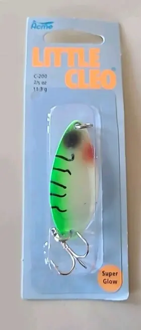 Acme Tackle 048515770629 Little Cleo Super Glow - Green Digger Hook Size 2/5oz Free Shipping