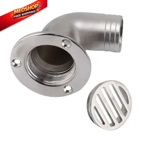Acouto Acoutooqg92zds1h217 Boat Deck Drain 90 Degree Fittings 1.5in Od Normal Popular