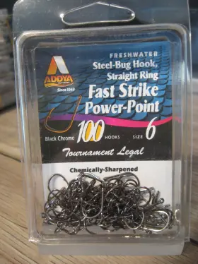 Addya Fishing Hooks A203-bn-6-100 100 Steel-bug Fish / Straight Ring Power Point A203-bn Black Size 6 Addya Fishing Hooks A203-bn-6-100 100 Steel-bug Fish / Straight Ring Power Point A203-bn Black Size 6