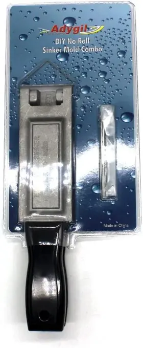 Adygil 313019513509 Fishing No Roll Sinker Mold Kits 1oz 1.5oz 2oz 3oz 4 Cavities Silver Standard