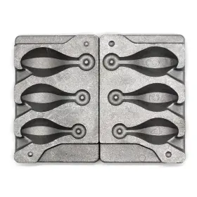 Adygil 667016086383 Bank Sinker Mold With 3 Cavities And 4.5.6-ounce Without Handle Adygil 667016086383 Bank Sinker Mold With 3 Cavities And 4.5.6-ounce Without Handle