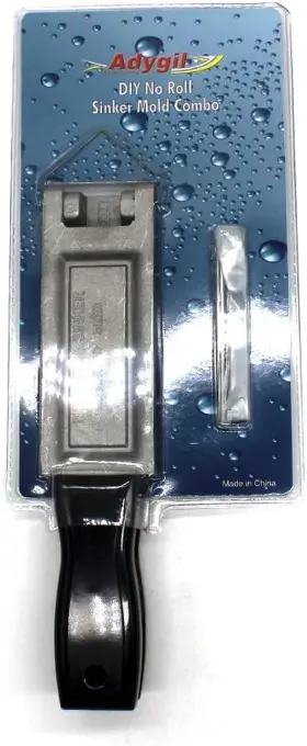 Adygil 705353460524 Fishing No Roll Sinker Mold Kits 1oz 1.5oz 2oz 3oz 4 Cavities Sil