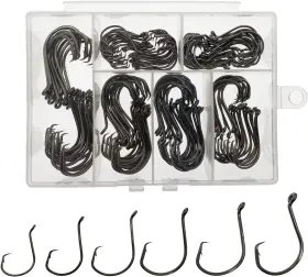 Afmivs 744110092929 Fish Hooks For Fishing Gear Tackle 150pcs Circle Saltwater 6sizes Fishin Afmivs 744110092929 Fish Hooks For Fishing Gear Tackle 150pcs Circle Saltwater 6sizes Fishin
