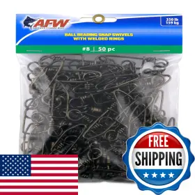 Afw B005dcq6c6 Ball Bearing Snap Swivels Fishing Snaps Bullet Shape Tangle Control Afw B005dcq6c6 Ball Bearing Snap Swivels Fishing Snaps Bullet Shape Tangle Control