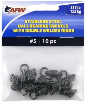 Afw Fwv05b/10 Stainless Steel Ball Bearing Swivels With Double Welded Rings Size #5 335 L