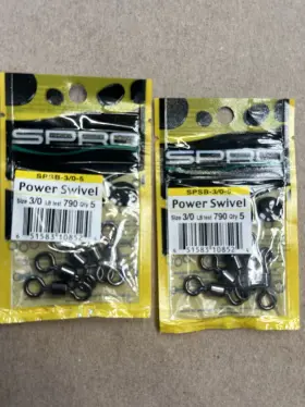 Afw Spsb-3 2 New Packs Of 5 Spro Power Swivels Spsb-3/0-5 Size 3/0 Test 790 Lb #134 Afw Spsb-3 2 New Packs Of 5 Spro Power Swivels Spsb-3/0-5 Size 3/0 Test 790 Lb #134