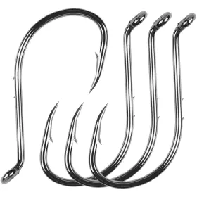 Agool 602430577703 Octopus Hooks Baitholder Fishing J Circle Barbed Be