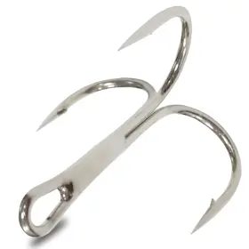 Agool 602430578816 Fishing Treble Hooks - 120pcs Sharp Red Round Bend Stron