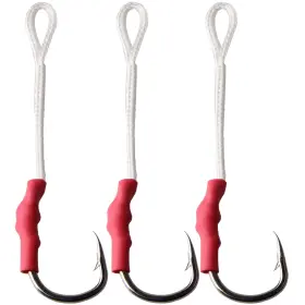 Agool 792990050294 Fishing Assist Hooks With Pe Line For Jigging - 30pcs Saltwater Jig Hook Agool 792990050294 Fishing Assist Hooks With Pe Line For Jigging - 30pcs Saltwater Jig Hook