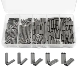 Agool Agoolyt006-stg- 0.8-1.8mm Mini Copper Double Barrel Crimp Sleeves Kit - 300pcs 0.8-1.8mm Agool Agoolyt006-stg- 0.8-1.8mm Mini Copper Double Barrel Crimp Sleeves Kit - 300pcs 0.8-1.8mm