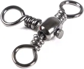 Akosu Aktfs55010 50pcs Fishing 3 Way Swivels Stainless Steel Cross-line Barre #10 35lb 50 Pcs