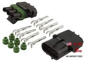 Allstar Performance All76267 3-wire Weather Pack Individual Connector Kit