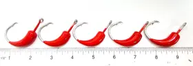 Almost Alive Aawhr-21-17 Reverse Weight Red Swim Bait Weighted Hooks 0.7 Oz 8/0 Package Of 5 Almost Alive Aawhr-21-17 Reverse Weight Red Swim Bait Weighted Hooks 0.7 Oz 8/0 Package Of 5