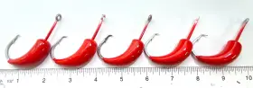 Almost Alive Aawhr-50-17 Reverse Weight Red Swim Bait Weighted Hooks 1.8 Oz 10/0 Package Of 5 Almost Alive Aawhr-50-17 Reverse Weight Red Swim Bait Weighted Hooks 1.8 Oz 10/0 Package Of 5