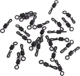 Alomejor 798382187135 25pcs/set Swivels Q Shaped Fishing Carp Rigs Accessory For Outdoor Alomejor 798382187135 25pcs/set Swivels Q Shaped Fishing Carp Rigs Accessory For Outdoor