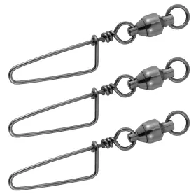 Alwonder 673257603296 Fishing Snap Swivels High Strength Ball Bearing Swivel With Stainless Steel Coas