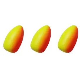 Alwonder Altfg2g#60 60-pack Oval Foam Fishing Floats Surf Pompano Rigs Trout Walleye Ca