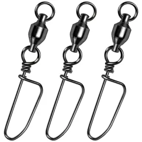Alwonder Altsbn7#20 Ksz Us 20-pack Ball Bearing Swivels With Snaps Fishing Snap #7-246lb Alwonder Altsbn7#20 Ksz Us 20-pack Ball Bearing Swivels With Snaps Fishing Snap #7-246lb