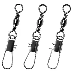 Alwonder Altsy22#2 100pack Fishing Snap Swivels Barrel Tackle With Snaps Freshwater Alwonder Altsy22#2 100pack Fishing Snap Swivels Barrel Tackle With Snaps Freshwater