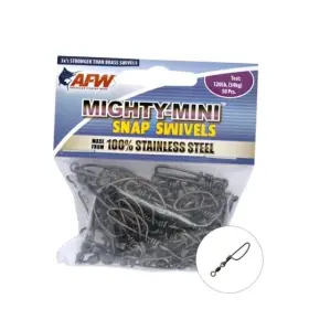 American Fishing Wire Ftss120b/50 Mighty Mini Snap Crane Swivels - 100% #5 120 Lb 50 Pc