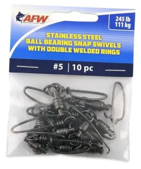 American Fishing Wire Ftv245b/10 Stainless Steel Ball 10 Pc #5 245 Lb Test Piece