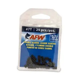 American Fishing Wire J07tb-a Afw Thin Wall Double Barrel Crimp Sleeves - Premium #7t/.053 Inch 25 Pc