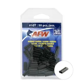 American Fishing Wire J10tb-b Thin Wall Double Barrel Crimp Sleeves - Premium #10t/.081 Inch 50 Pc American Fishing Wire J10tb-b Thin Wall Double Barrel Crimp Sleeves - Premium #10t/.081 Inch 50 Pc