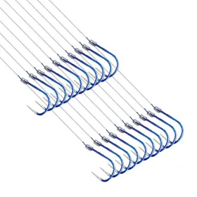 Amhdv 608754921796 Small Fishing Hooks With Line Super Quick Penetration 14# Blue Amhdv 608754921796 Small Fishing Hooks With Line Super Quick Penetration 14# Blue