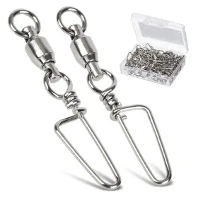 Amysports 297159902733 High Strength Ball Bearing Swivels - Stainless Saltwater Corrosion Amysports 297159902733 High Strength Ball Bearing Swivels - Stainless Saltwater Corrosion