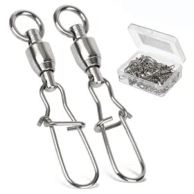 Amysports 805501556337 Duo Lock Snap Fishing Swivels Stainless Barrel Lure