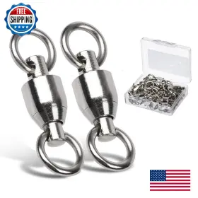 Amysports B08zhdjsnm Ball Bearing Swivels High Strength Stainless Steel Solid Welded