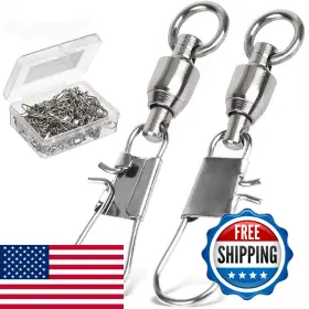 Amysports B096lj6db1 Fishing Swivels Interlock Snap Ball Bearing Amysports B096lj6db1 Fishing Swivels Interlock Snap Ball Bearing