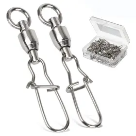 Amysports Dus-skbzzh-0450 Duo Lock Snap Fishing Swivels Stainless Barrel Lure Amysports Dus-skbzzh-0450 Duo Lock Snap Fishing Swivels Stainless Barrel Lure