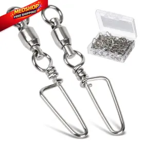 Amysports Qq-bzzh-0325 High Strength Ball Bearing Swivels - Size 3 77lb 25 Pcs White Amysports Qq-bzzh-0325 High Strength Ball Bearing Swivels - Size 3 77lb 25 Pcs White