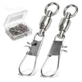 Amysports Yyt-us-zh B-0225 Fishing Swivels With Interlock Snap Ball Bearing Swivels Amysports Yyt-us-zh B-0225 Fishing Swivels With Interlock Snap Ball Bearing Swivels