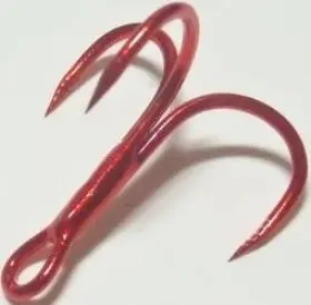 Angler Innovations Llc Treble2rd Angl #2 B/less Treble Grabber Hk 7 Red Semi Barbless Hook Angler Innovations Llc Treble2rd Angl #2 B/less Treble Grabber Hk 7 Red Semi Barbless Hook