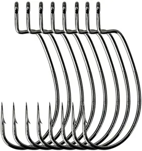Angler S Grotto 685674257105 Anglers Ewg Offset Shank Worm Hook 15/25 Size #1 25 Count Silver