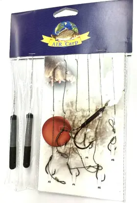 Anglers Int Resources 627655069362 Carp 6 Hook Hair Rig Kit Anglers Int Resources 627655069362 Carp 6 Hook Hair Rig Kit