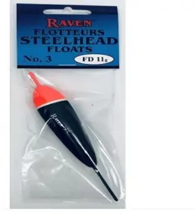 Anglers International Inc. 305393380044 Raven- Fd Fishing Float Fast Deep Balsa 6 Pack Free Tubing Each 11gr