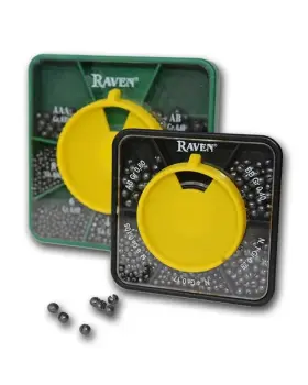 Anglers International Inc. 844166047024 Raven- Fishing Split Shot 7-part-dispenser-sinkers
