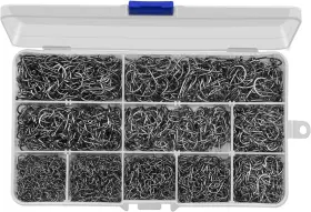 Anmuka Swf-001-1 Heth 2000pcs Fishing Worm Hooks High Carbon Steel Wide Gap Offset Berry