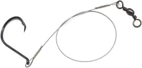 Annibby 722794152030 Fishing Hook With Leader Single Eagle Claw Bottom Size 1/0 Nickel Annibby 722794152030 Fishing Hook With Leader Single Eagle Claw Bottom Size 1/0 Nickel