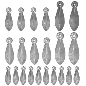 Aojsup 689498 22 Pieces Fishing Weights Sinkers Kit With 1oz To 5oz Bank For Saltwa