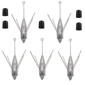 Aollerfilery Sinker03 5 Pcs Sputnik Fishing Sinkers Lead Surf Casting Weights For Catfish Aollerfilery Sinker03 5 Pcs Sputnik Fishing Sinkers Lead Surf Casting Weights For Catfish