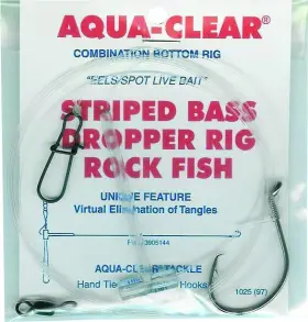 Aqua Clear 692760407115 St-7c Striper Rig/live Bait/eel Spot 7/0 Circle Hook -5ft