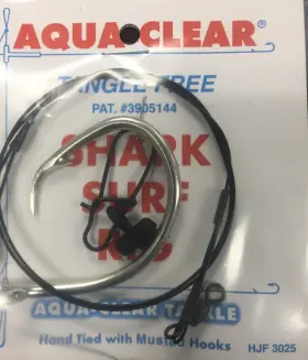 Aqua Clear Sh-11c Shark Surf Rig With Fish Finder 100 Lb Dbl Crimped 32 Inch Aqua Clear Sh-11c Shark Surf Rig With Fish Finder 100 Lb Dbl Crimped 32 Inch
