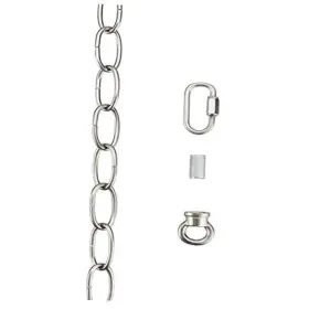 Aspen Creative 21109-31 11 Gauge/6 Feet Brushed Nickel Chain And Quick Link Connector
