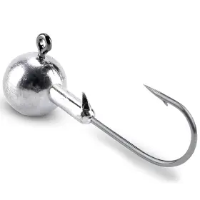 Atibin Atqtg-14g-20 Saltwater Jig Head Hook Round Ball Lead Barb Fishing Tackle Bass Freshwater